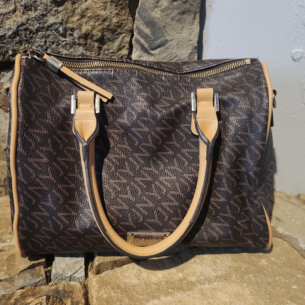 Brown and Tan Handbag JONES NEW YORK